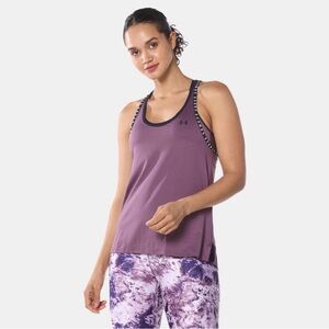 UNDER ARMOUR Knockout Plum Sleeveless Athletic Workout Running Tank Women’s XL